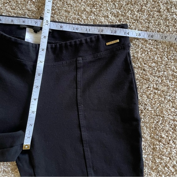 BCBGMaxAzria Seamed Pull On Pants Jeggings Women’s Large Petite Black Comfort - Picture 10 of 12